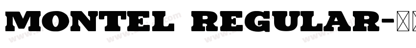 Montel Regular字体转换